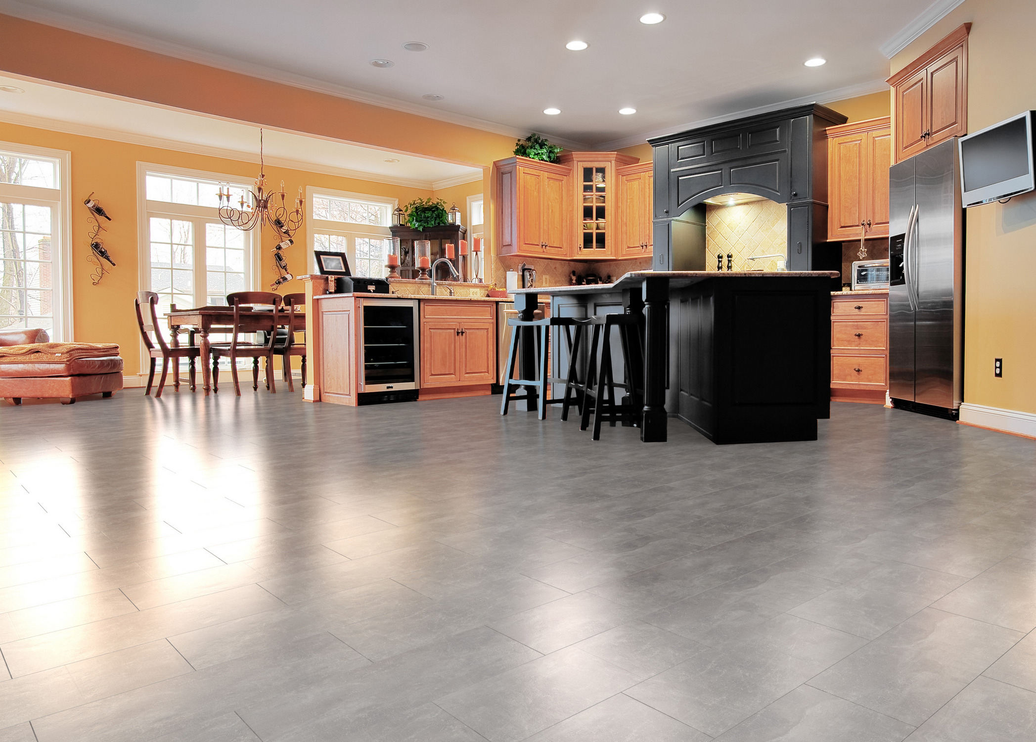 Home Interior With Wood Floor