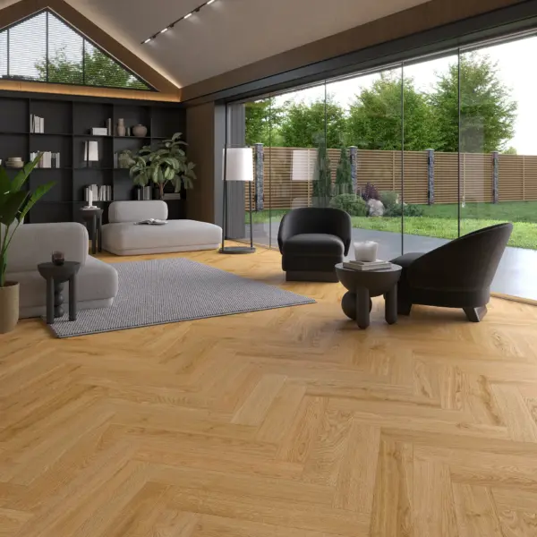 Вінілова підлога Barlinek Aura Line Herringbone Oscar Oak