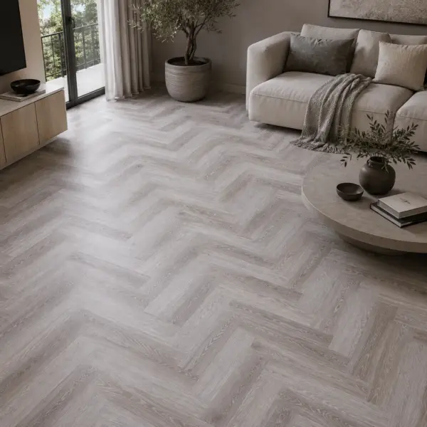 Виниловы пол Vinilam Herringbone 643A11 Дуб Грейдж