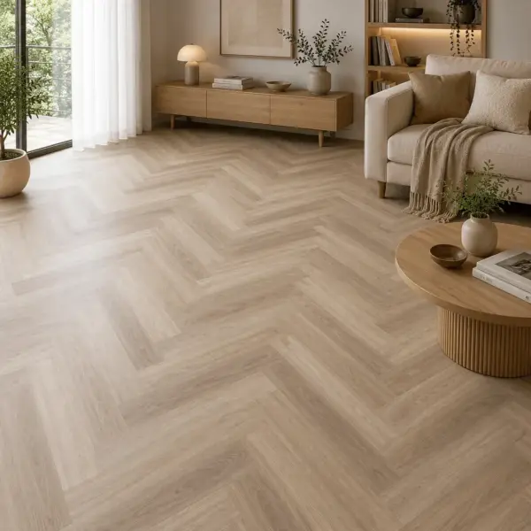 Виниловый пол Vinilam Herringbone WF 0527 Дуб Латте